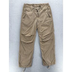 Relwen Cargo Pants Mens 32x30 Beige Lightweight Drawstring Waist Cuffed Travel